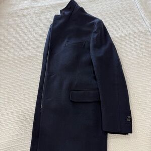 Men’s corneliani id wool coat, slim fit size 42 US, navy